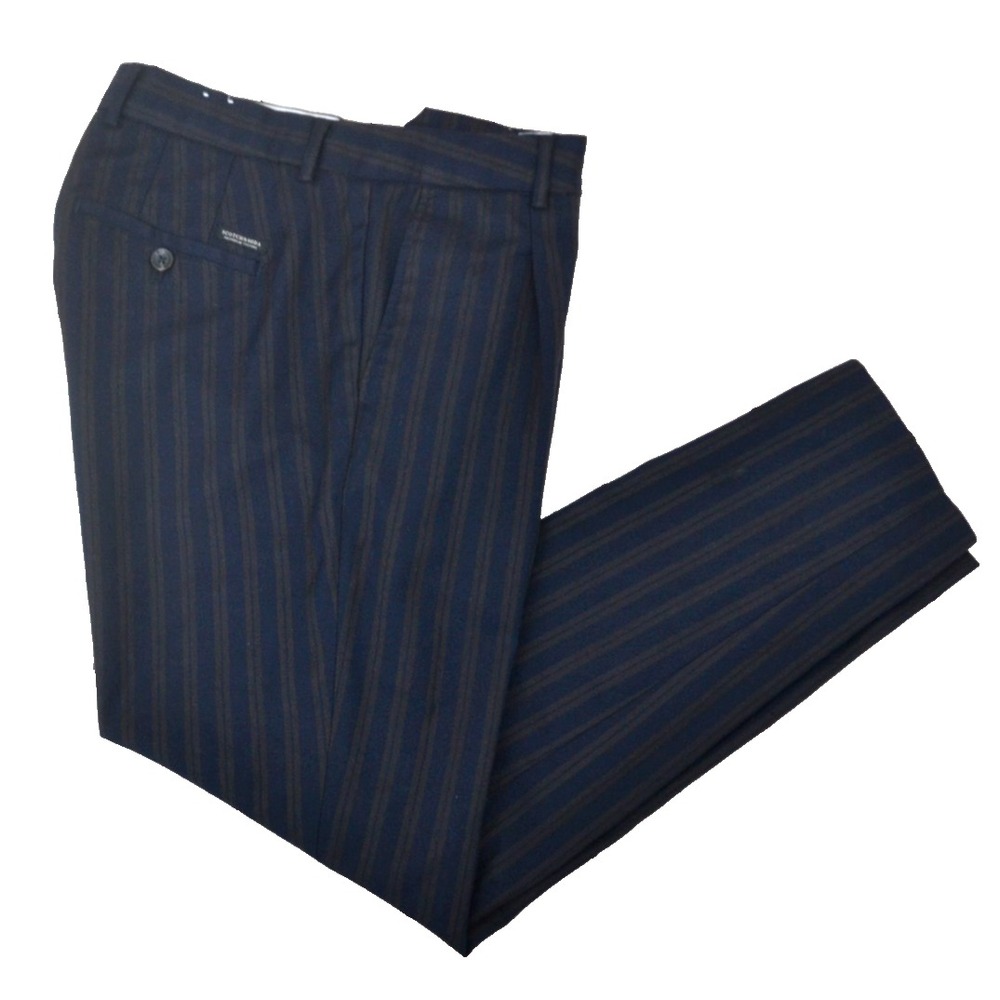 SCOTCH & SODA Amsterdam Men's Blake Pleated Wool Blend Pants SIZE 29/32 Navy